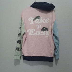 Asos Design Color Block Turtle Streetwear Hoodie Sweatshirt